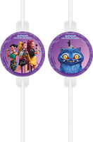 słomki papierowe k-pop 22cm 4 szt.