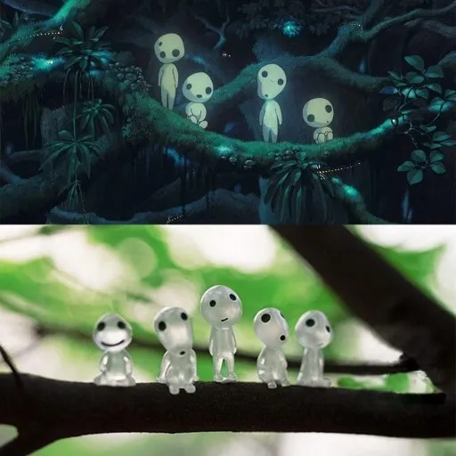 Świecące Figurki drzewnych elfów 10 szt dekoracja zdjęcie 5