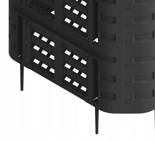 Kompostownik 740L | Czarny, Wymiary 93.3x93.3x113 cm, Kolor Czarny, Patrol Group na Arena.pl
