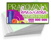 Wizytówki firmowe Foliowane 1000szt wiele wzorów pracownia krawiecka