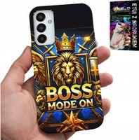 ETUI DO SAMSUNG GALAXY M13 4G - BOSS LEW Z KORONĄ NA TARCZY CASE + FOLIA