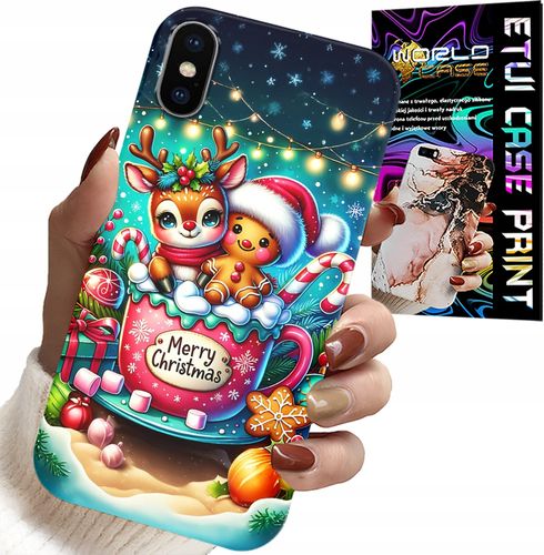 ETUI DO IPHONE XS MAX - RENIFER Z PIERNIKIEM MERRY CHRISTMAS na Arena.pl