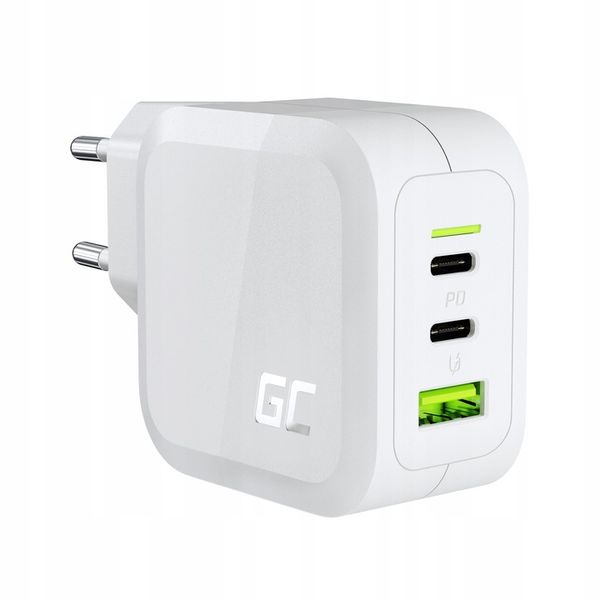 Biała Ładowarka GaN 65W + Kabel USB-C USB-C Typ C 60W 120cm Power Delivery zdjęcie 2