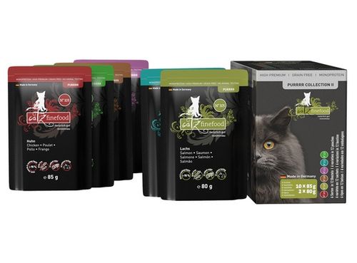 Karma dla kotów Catz Finefood Purrrr II - Mix smaków - 70% MIĘSO 12x80g/85g na Arena.pl