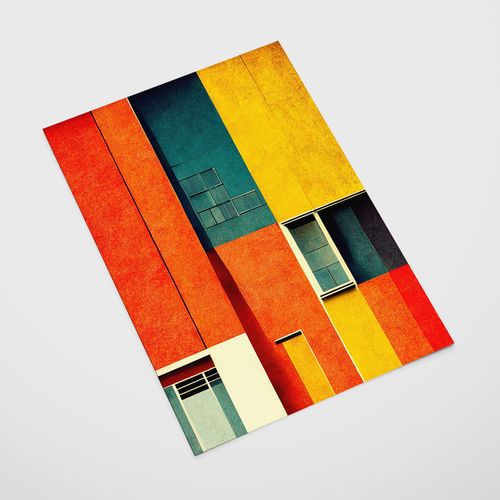 Plakat bauhaus abstrakcja 70x100 cm na Arena.pl