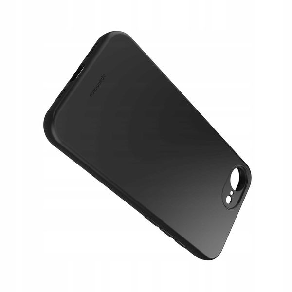 Spacecase Silicone Case 3.0 Iphone 16E Black zdjęcie 11