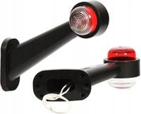 LAMPA OBRYSOWA DŁUGA SKOŚNA OBRYSÓWKA ŻARÓWKA DO PRZYCZEPY ZESTAW 2 SZT