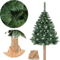 CHOINKA SZTUCZNA NA PNIU 180 cm Sosna Choinki Sztuczne Ośnieżona JAK ŻYWA