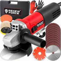 SZLIFIERKA KĄTOWA GUMÓWKA KĄTÓWKA DIAX 1500W 125MM Z REGULACJĄ MOC +