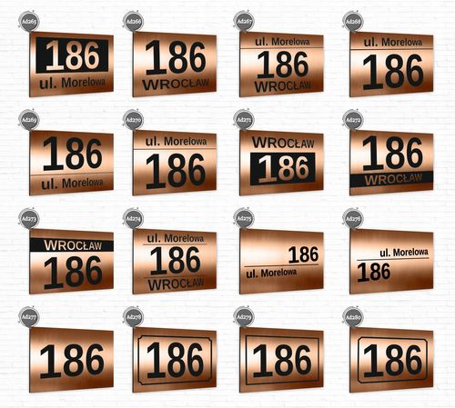 TABLICZKA 40x30 cm tablica adresowa NUMER DOMU strzałka na Arena.pl