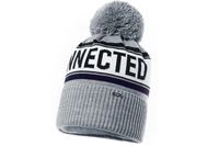 Jamiks CONNECTED czapka dla chłopca z pomponem na zimę szara 50-52