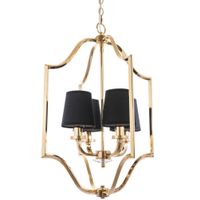Klasyczna LAMPA wisząca NEW YORK P04667AU Cosmolight metalowy zwis na łańcuchu złoty