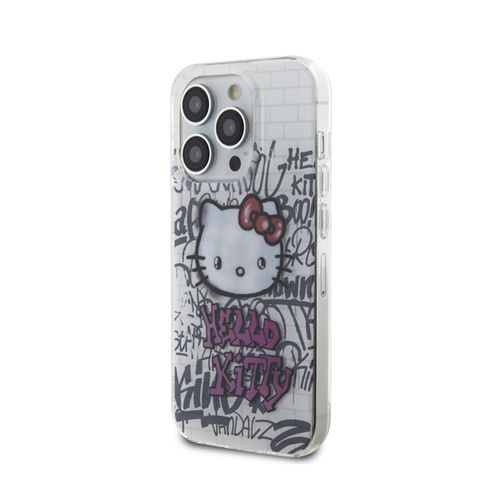 Hello Kitty IML Kitty On Bricks Graffiti - Etui iPhone 14 Pro Max (biały) na Arena.pl