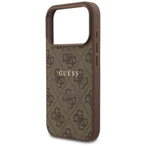 Etui Guess 4G Ring Classic Logo MagSafe do iPhone 17 Pro brązowy na Arena.pl