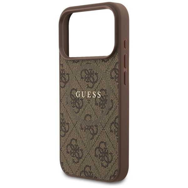 Etui Guess 4G Ring Classic Logo MagSafe do iPhone 17 Pro brązowy zdjęcie 6