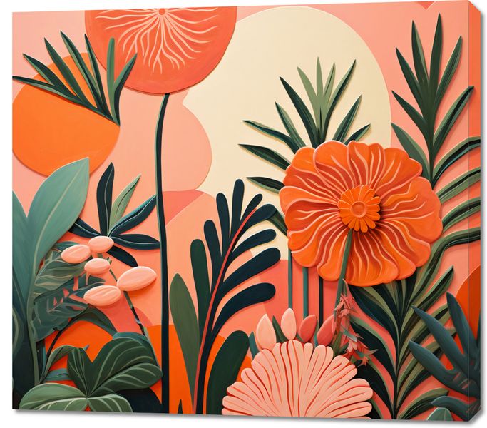 Obraz 100x90cm Koralowy Ogród zdjęcie 1