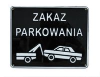 tablica 23*29cm zakaz parkowania - tab b2