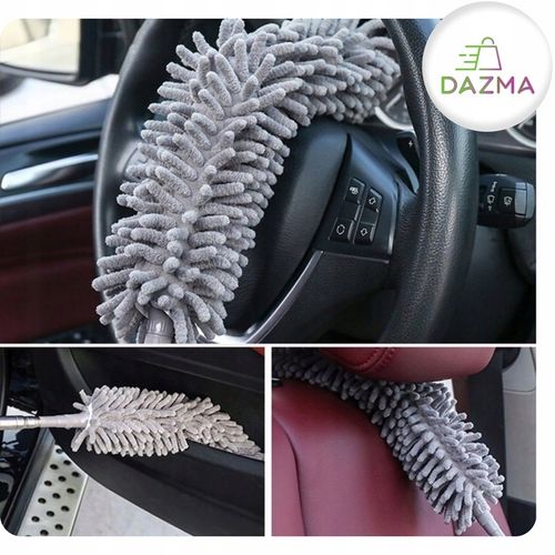 Szczotka do Kurzu Pajęczyn Zmiotka Teleskopowa Miotełka 280 cm Końcówki 4w1 na Arena.pl