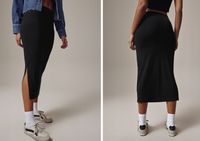 NEXT Czarny - Dżersejowa spódnica midi 38