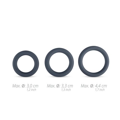 3 piece cock ring set   grey na Arena.pl