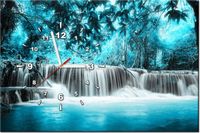 60CM 40CM ZEGAR OBRAZ WODOSPAD DRUK PŁÓTNO RAMA