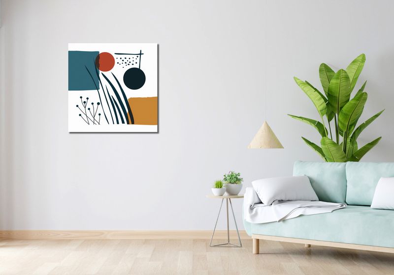 Obraz 70x70cm Przerys nad Treścią zdjęcie 2