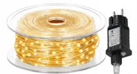 Lampki Choinkowe 500 LED Mikro Drucik 50m Ciepły Biały IP44 Pilot