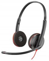 2 x Słuchawki konferencyjne Plantronics Blackwire C3220 USB-A Mikrofon Pilo