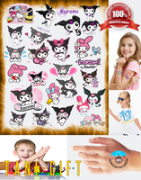 Duży Zestaw Mega Tatuaży zmywalnych - Kuromi