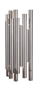 Kinkiet LAMPA ścienna ORGANIC W0186D Maxlight metalowa OPRAWA tuby LED 8W 3000K sople chrom