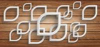 TAPETY 3D Fototapeta Drewno Kwiaty Deski 380x256