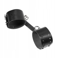 Kajdanki skórzane na nadgarstki, regulacja. Połączone paskiem