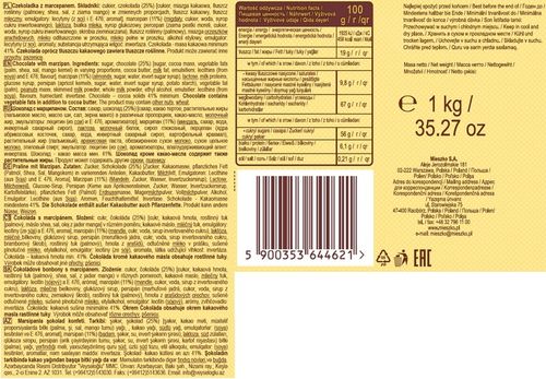 Mieszko Marcepanki Czekoladki z marcepanem 1 kg Data 10/2025 na Arena.pl