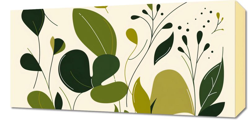 Obraz 60x30cm Świeżość Liści zdjęcie 1