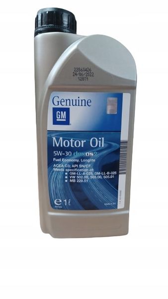 GM GENERAL MOTORS OPEL DEXOS 2 5W30 1L zdjęcie 2