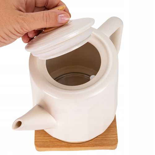 CZAJNIK ELEKTRYCZNY BEZPRZEWODOWY CERAMICZNY KAMILLE 1500 W 1,5 L na Arena.pl