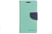 Oryginalne Etui portfel Mercury Fancy Case do SAMSUNG GALAXY ALPHA G850 miętowy