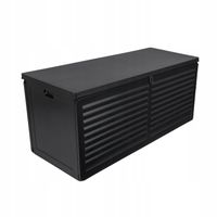 Skrzynia ogrodowa tworzywo sztuczne 400L szary XXL skrzynia kufer schowek