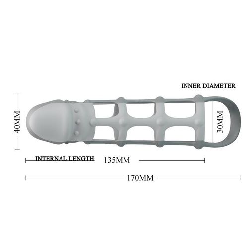 PRETTY LOVE - Penis Sleeve with Ball Strap na Arena.pl