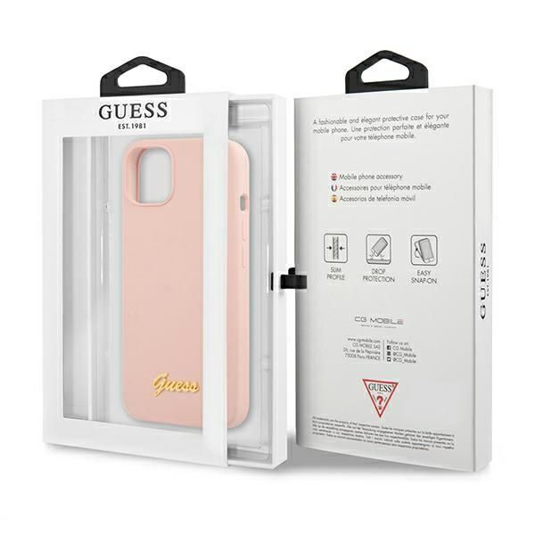 Etui Guess do iPhone 15, iPhone 14, iPhone 13, Różowy, MagSafe zdjęcie 7