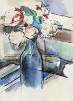 Plakat 13x18cm  Roses in a Bottle, Paul Cezanne Vintage do Salonu