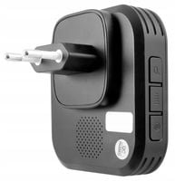 DZWONEK BEZPRZEWODOWY-bezbateryjny, przycisk (kinetyczny), czarny