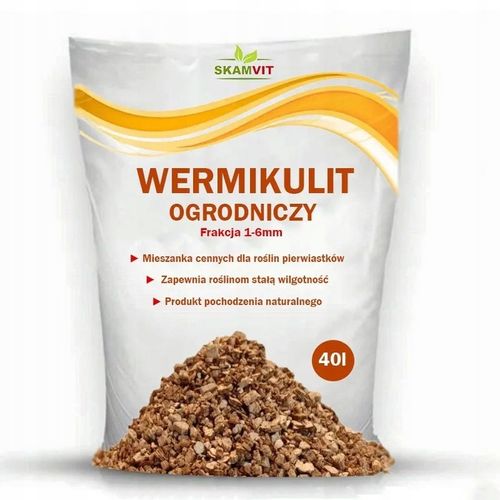 WERMIKULIT OGRODNICZY 40L PODŁOŻE DO ROŚLIN NAWÓZ na Arena.pl