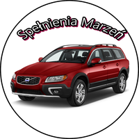 Opłatek na tort Volvo Auto Samochód Logo Osobowy Tekst Gratis