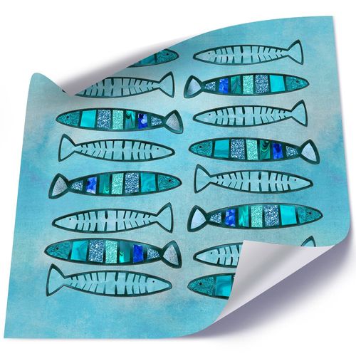 Plakat, Ryby, abstrakcja 60x60 na Arena.pl