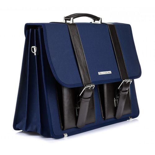 BELTIMORE torba męska teczka aktówka neseser z paskiem V459 granatowa na Arena.pl