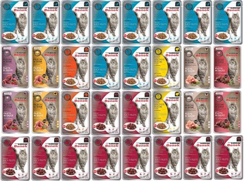Benek Mokra karma Fileciki Saszetki dla kota Mix Smaków 32x85g na Arena.pl