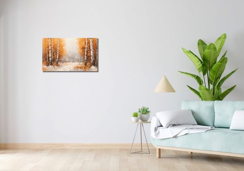 Obraz 70x40cm Jesienne Brzozy na Arena.pl