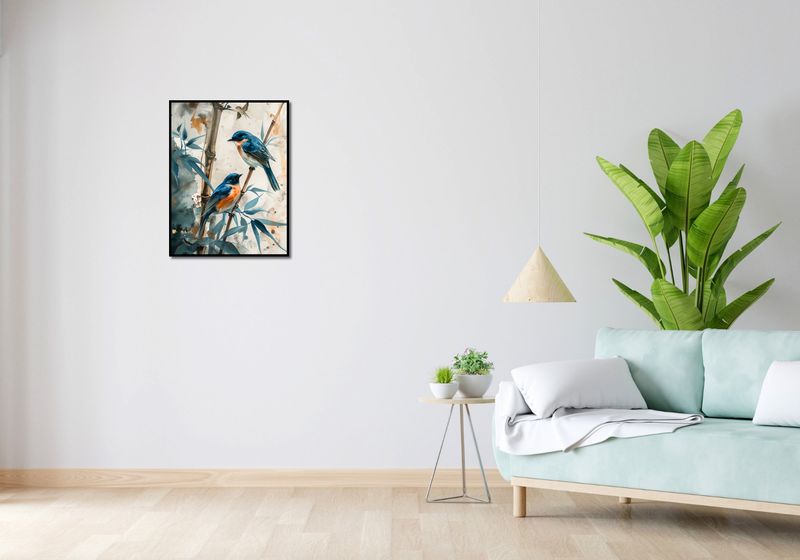 Plakat 50x65cm Trzy Ptaki zdjęcie 4