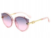 Okulary Damskie RÓŻOWE Cieniowane Kocie oko